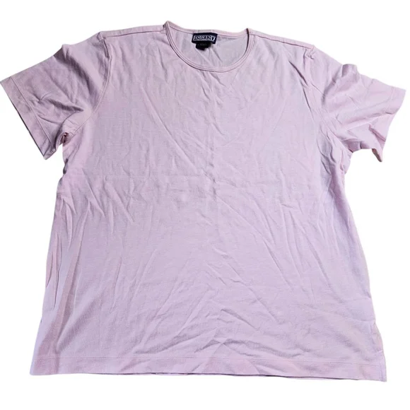 Lands’ End Large Light Pink Crewneck Short Sleeve T-Shirt - Picture 2 of 9